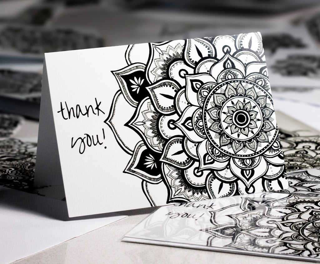 Peaceful Petals “Thank You!” - 5x7 Greeting Card (XAOS)