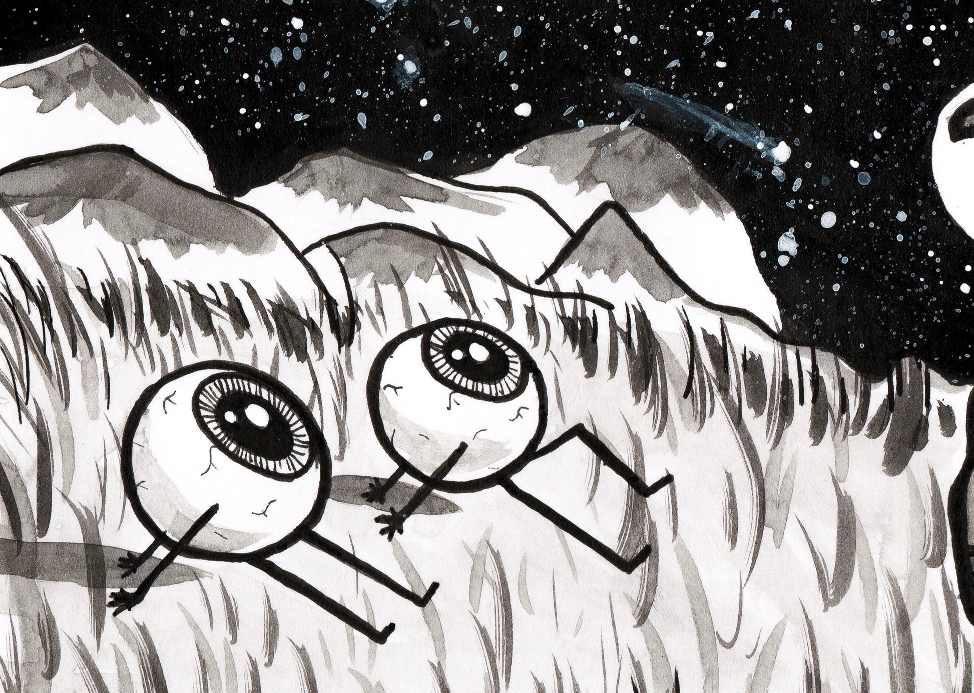 Trunk (Inktober Day 14 Prompt) - 5x7 Ink Painting - SOLD