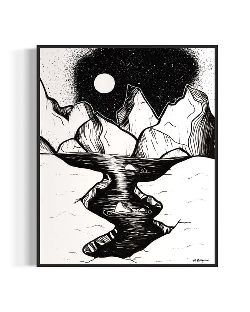 Arctic (Inktober 2025 Prompt) - Giclée Fine Art Print