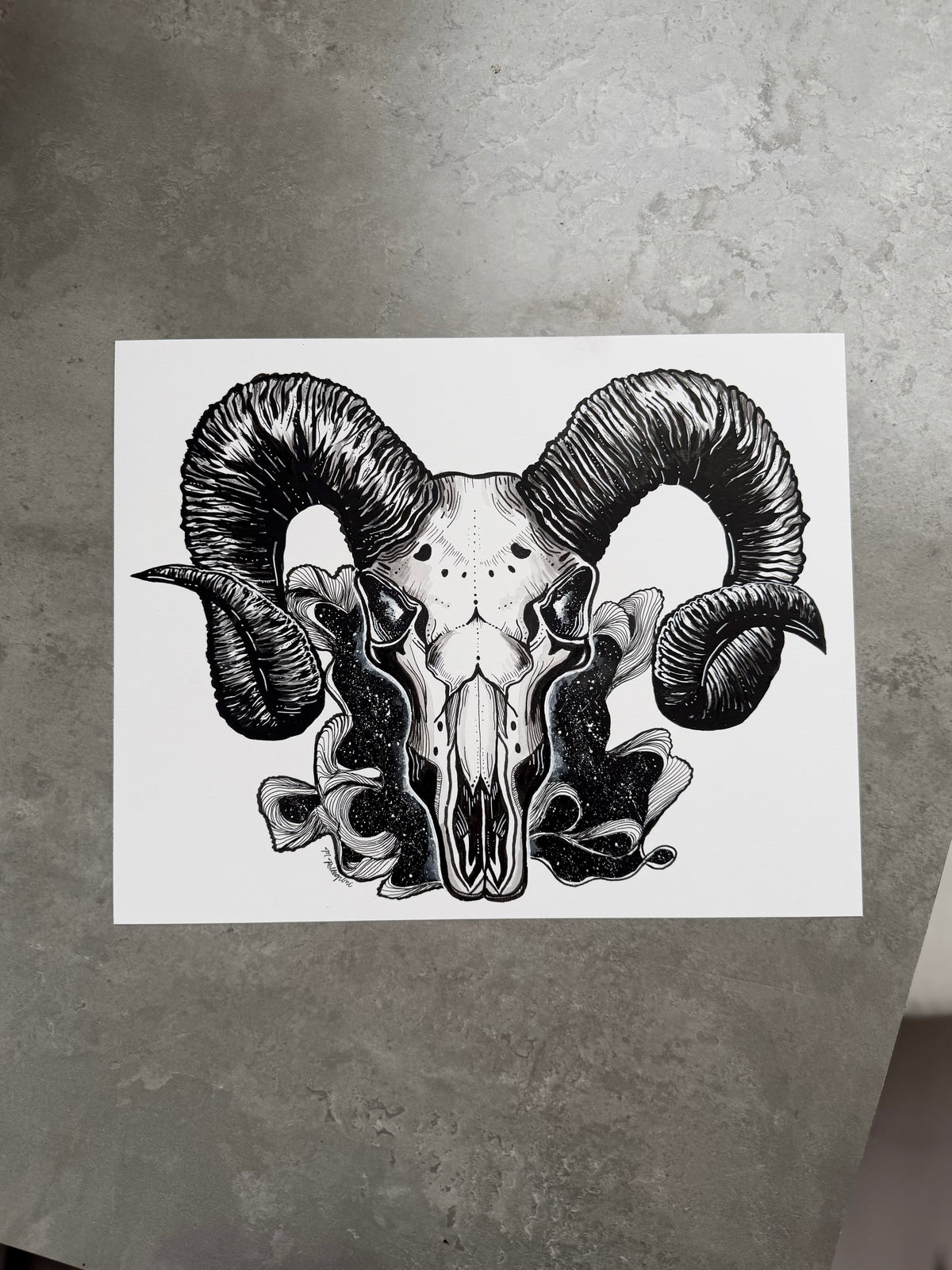 'RAM' (INKTOBER'26) Original Artwork