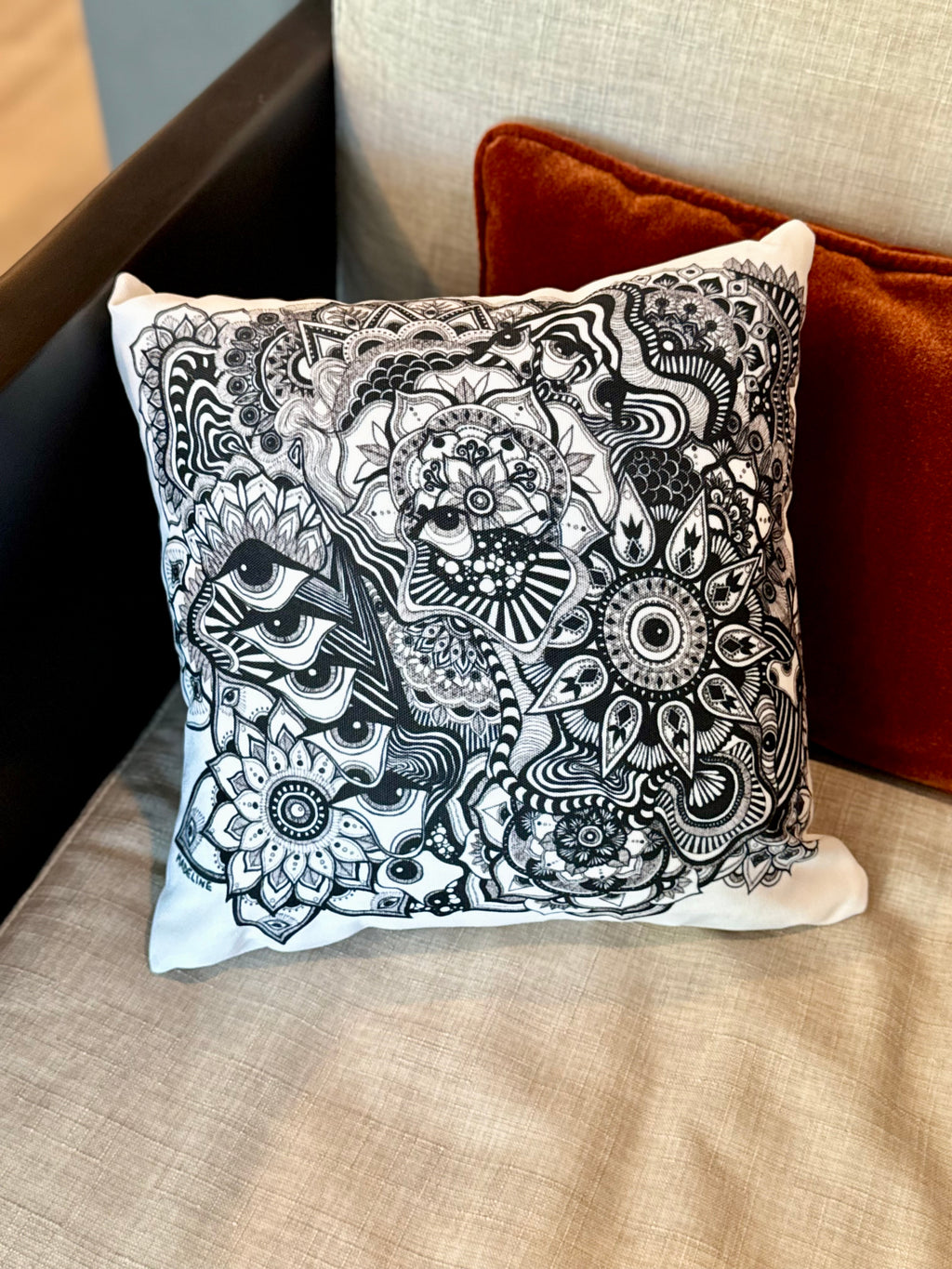 Creating Again Throw Pillow