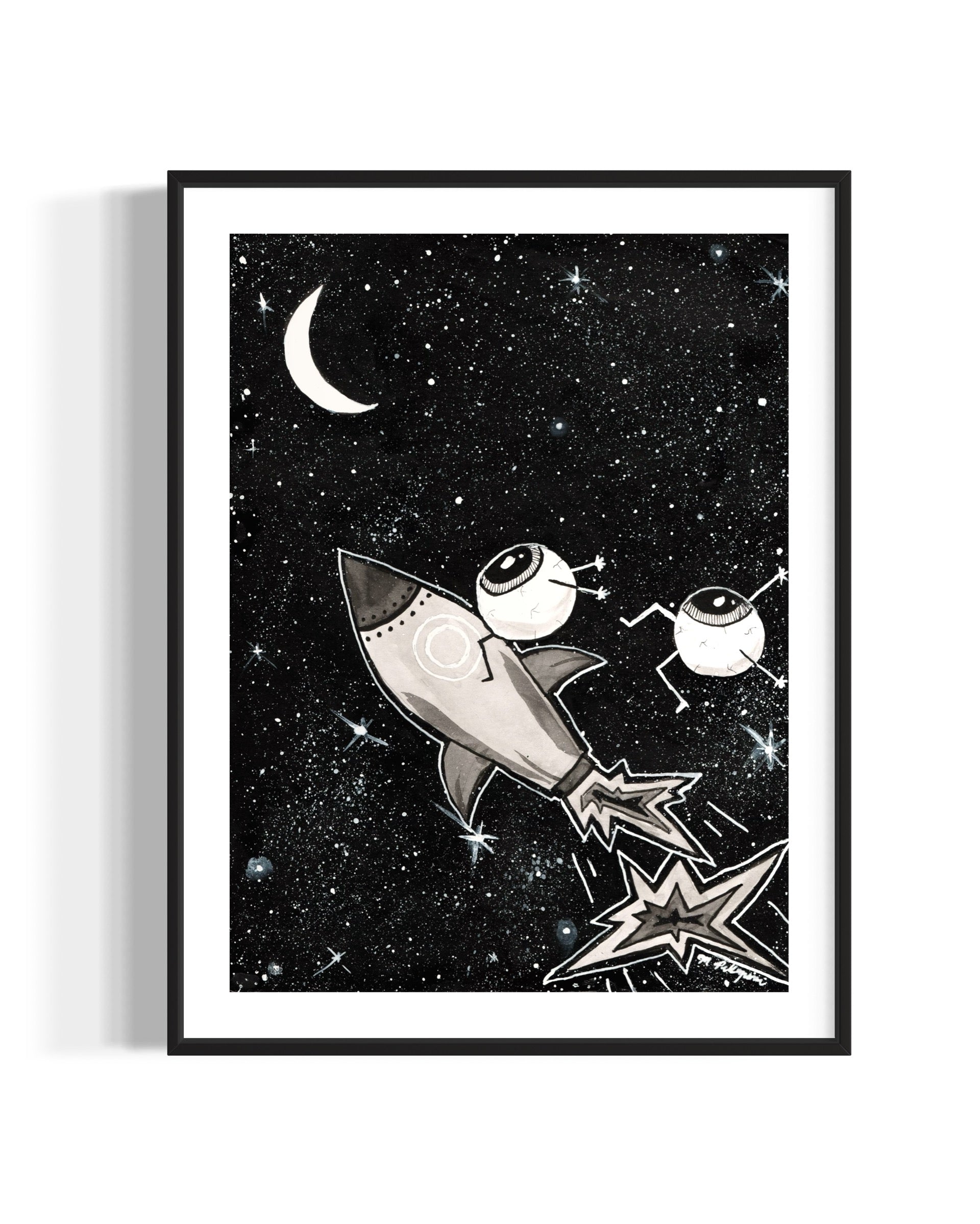 Blast (Inktober 2025 Prompt) - Giclée Fine Art Print