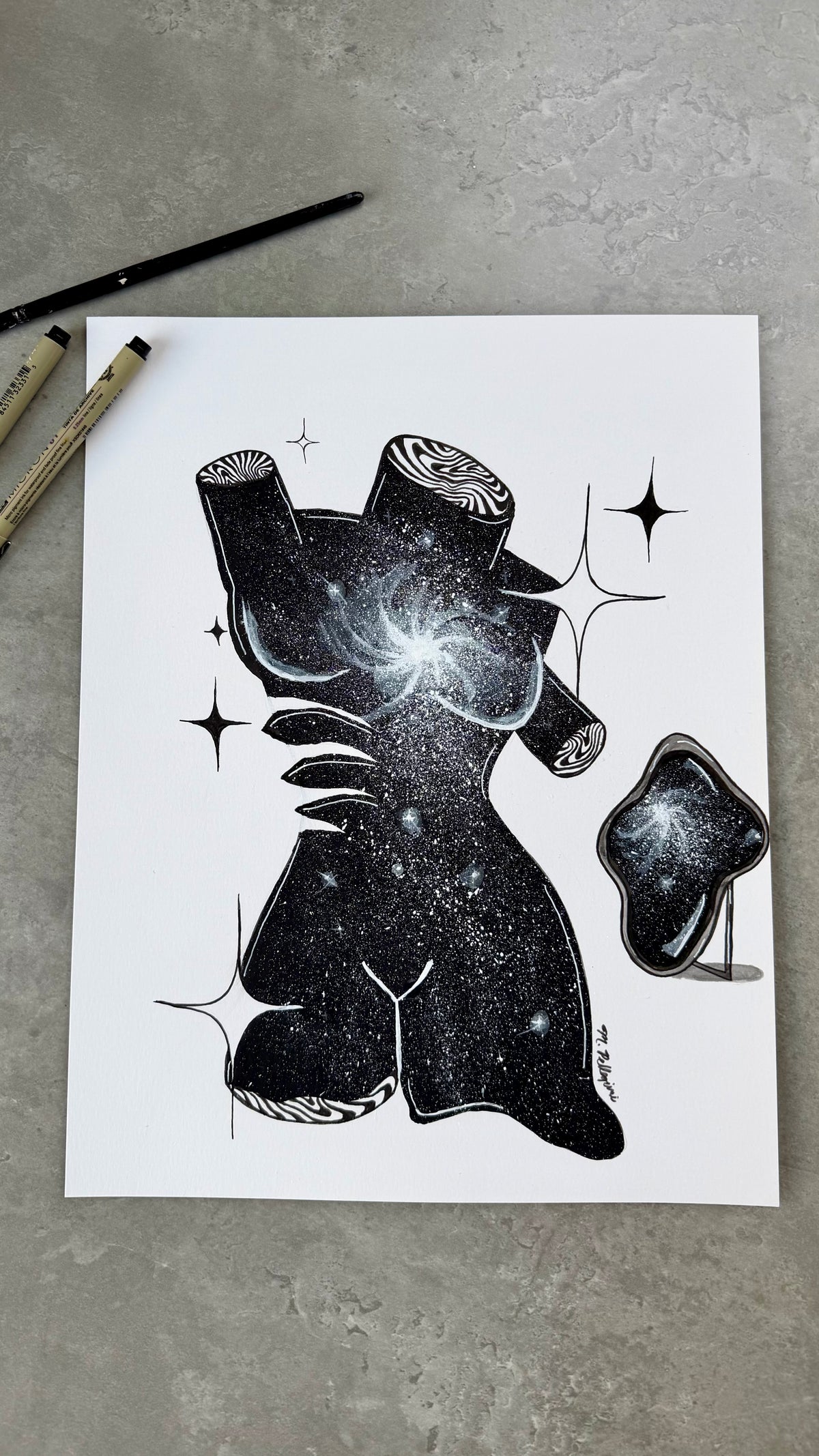 'LADY' (INKTOBER'26) Original Artwork