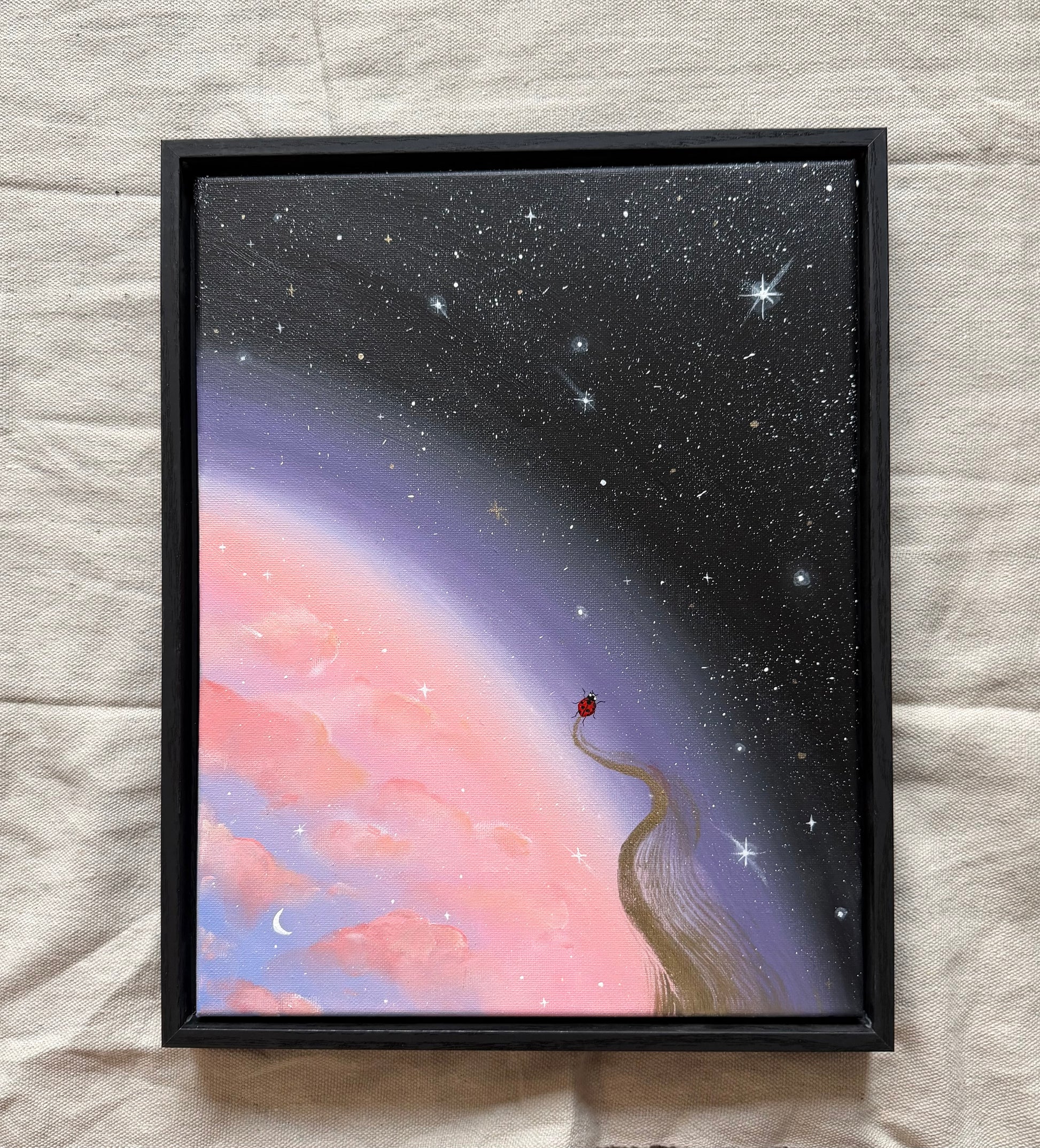 It All Begins Here - Original Framed Canvas Painting