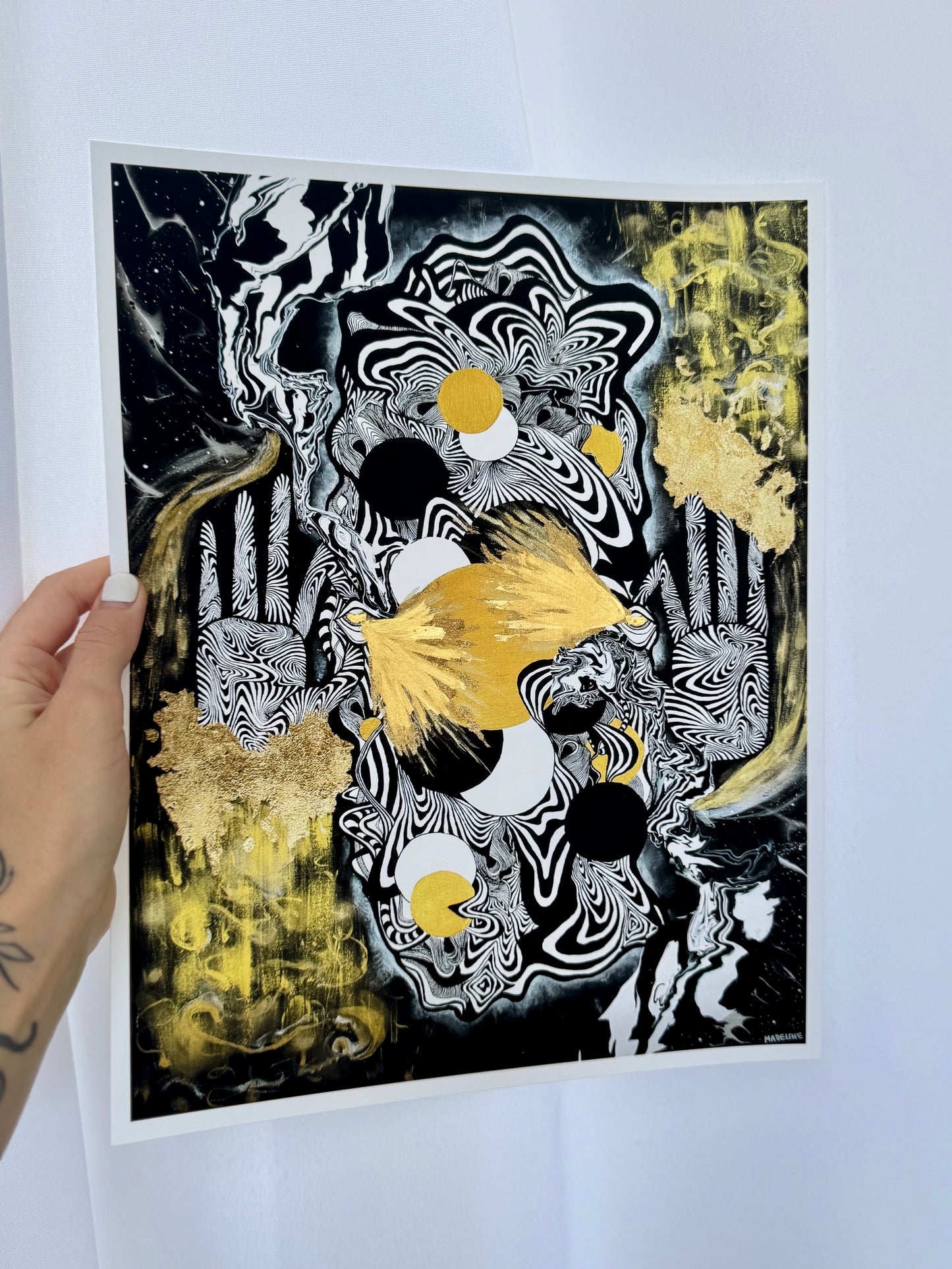 Creative Awakening 8x10 Giclée Print - Gold Leaf Hand-Embellishment