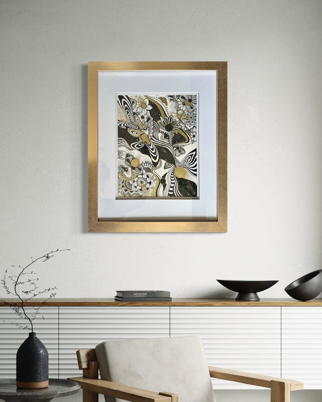 Beauty of Existence #6 - Original Framed Painting 11x14in (XAOS)