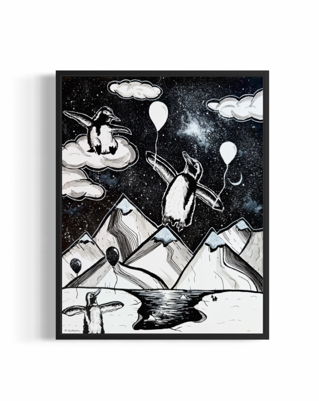 'FLIGHTLESS' (INKTOBER'26) Original Artwork