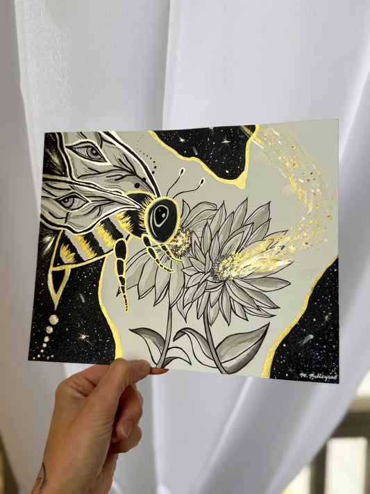 Sting (Inktober Day 11 Prompt) - Original Ink Painting - SOLD
