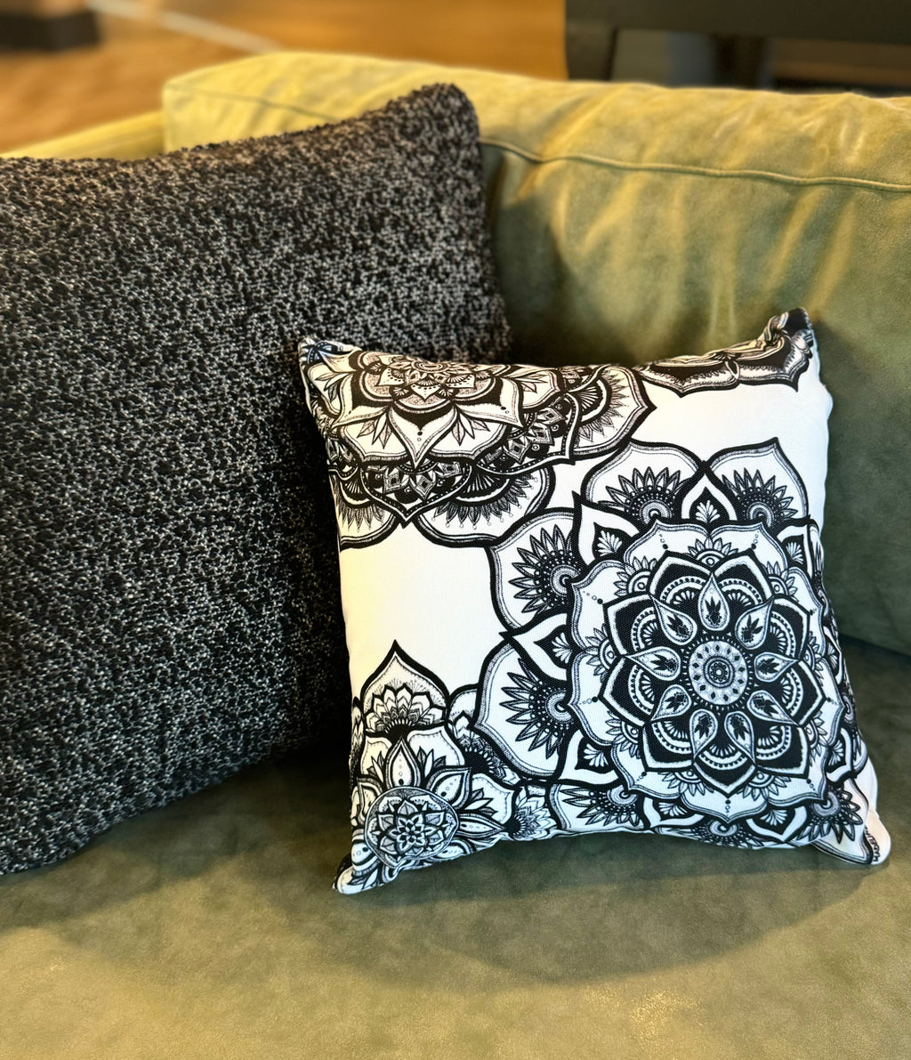 Floral Fascination Throw Pillow