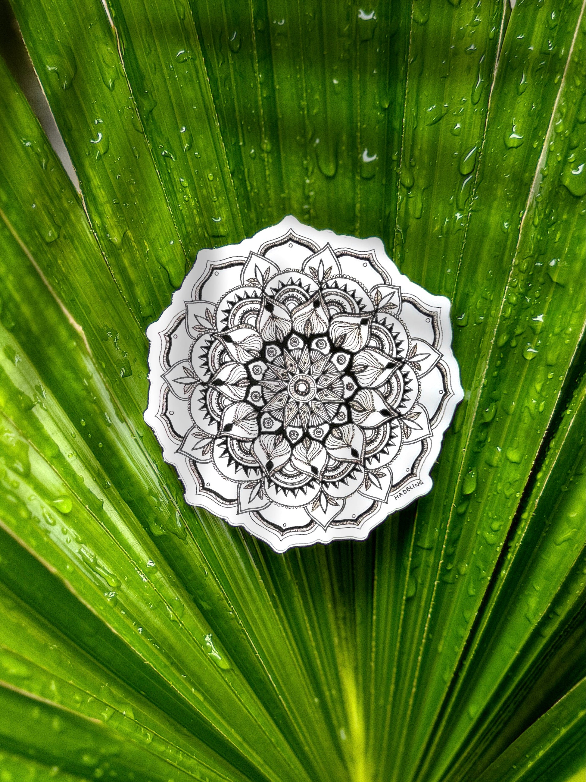 Mandala Blossom Vinyl Sticker