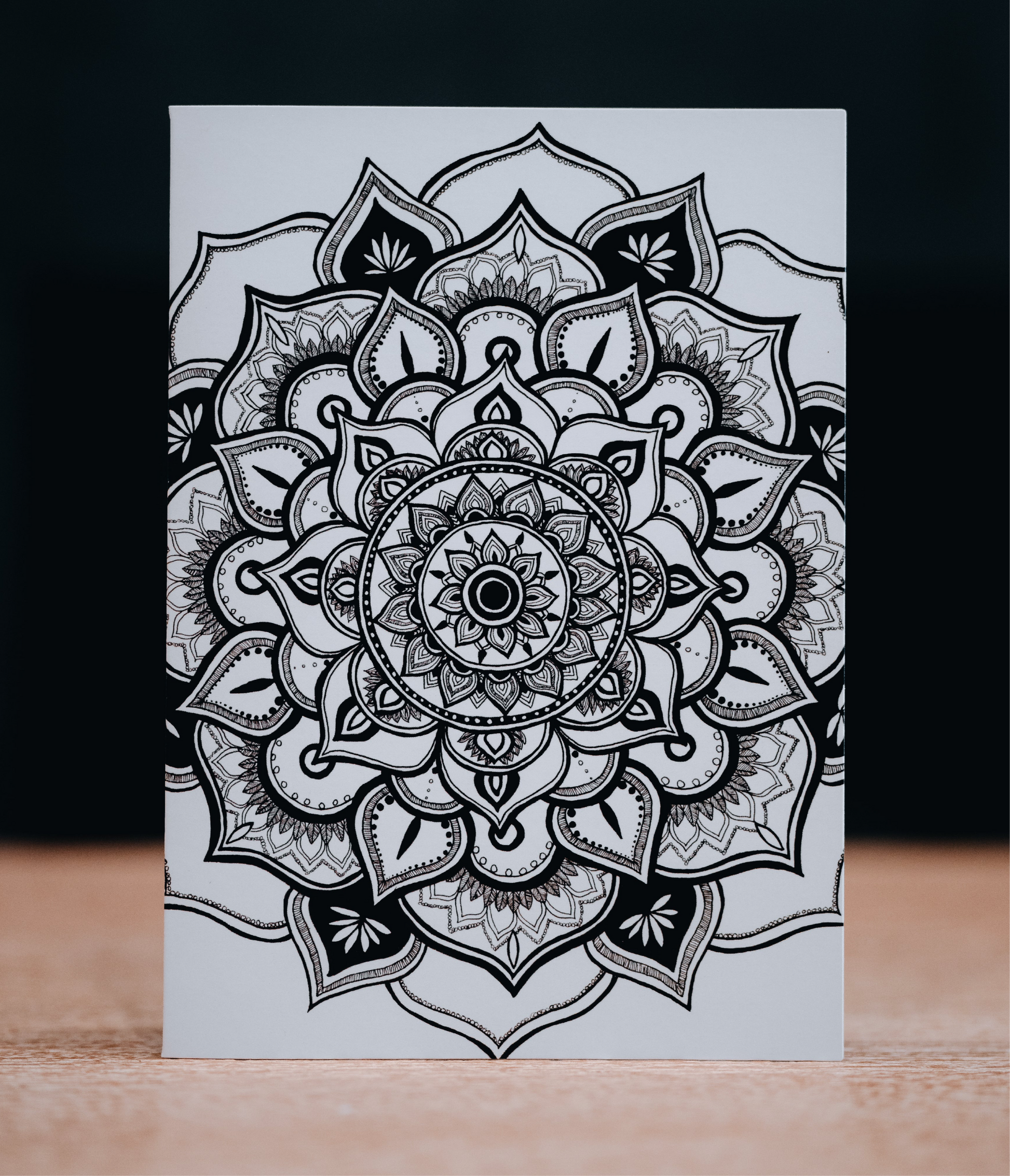Peaceful Petals - 5x7 Single Greeting Card