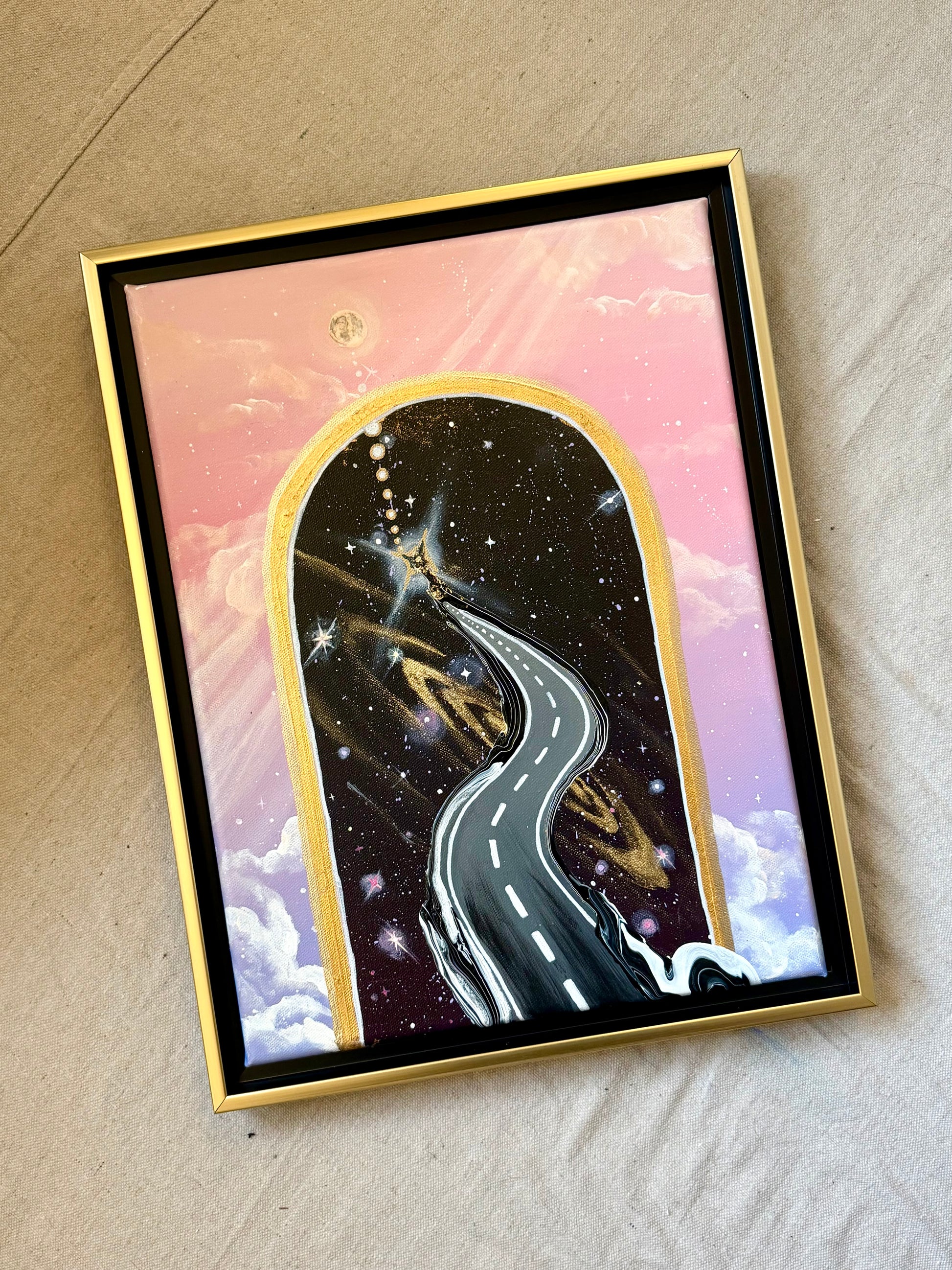 Begin Again - Original Framed Canvas Painting