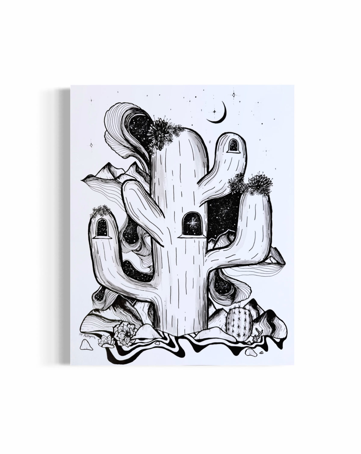'CACTUS' (INKTOBER'26) Original Artwork