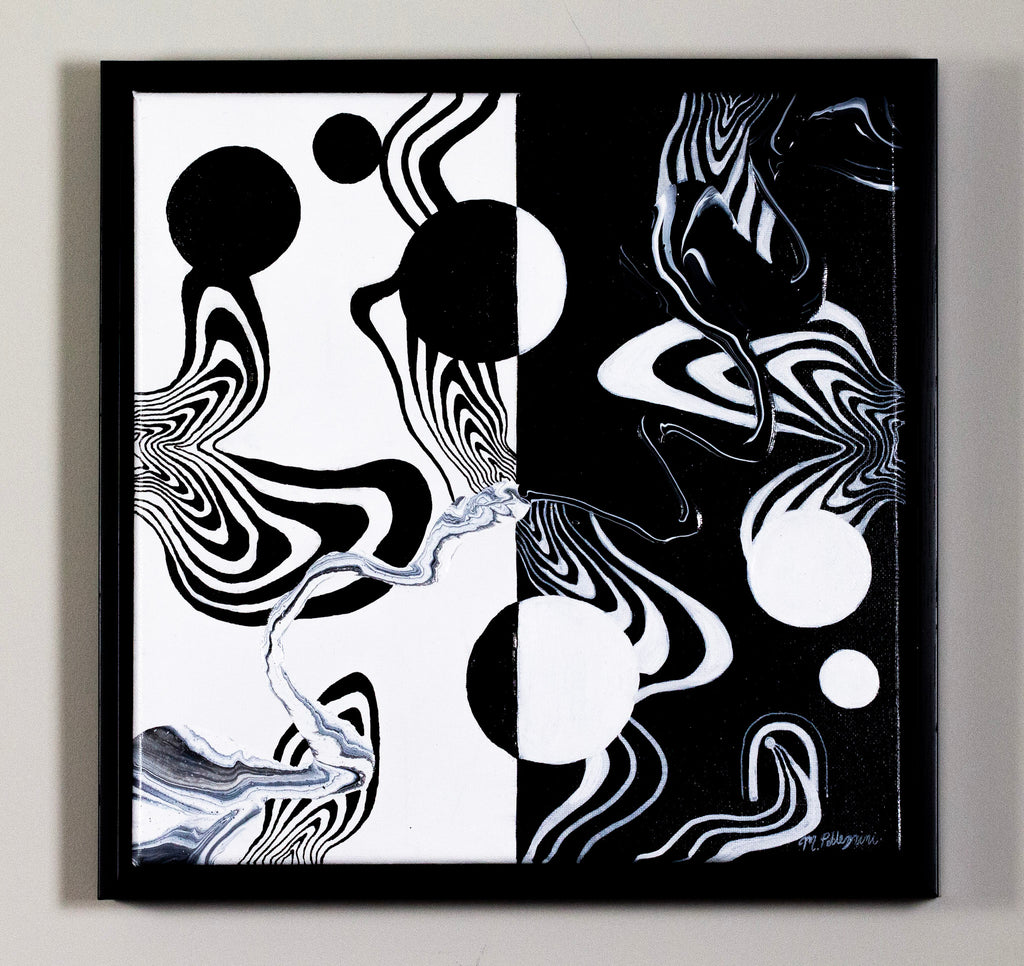 Objects in Motion Stay in Motion No. 2 - Original Framed Canvas Painting - SOLD