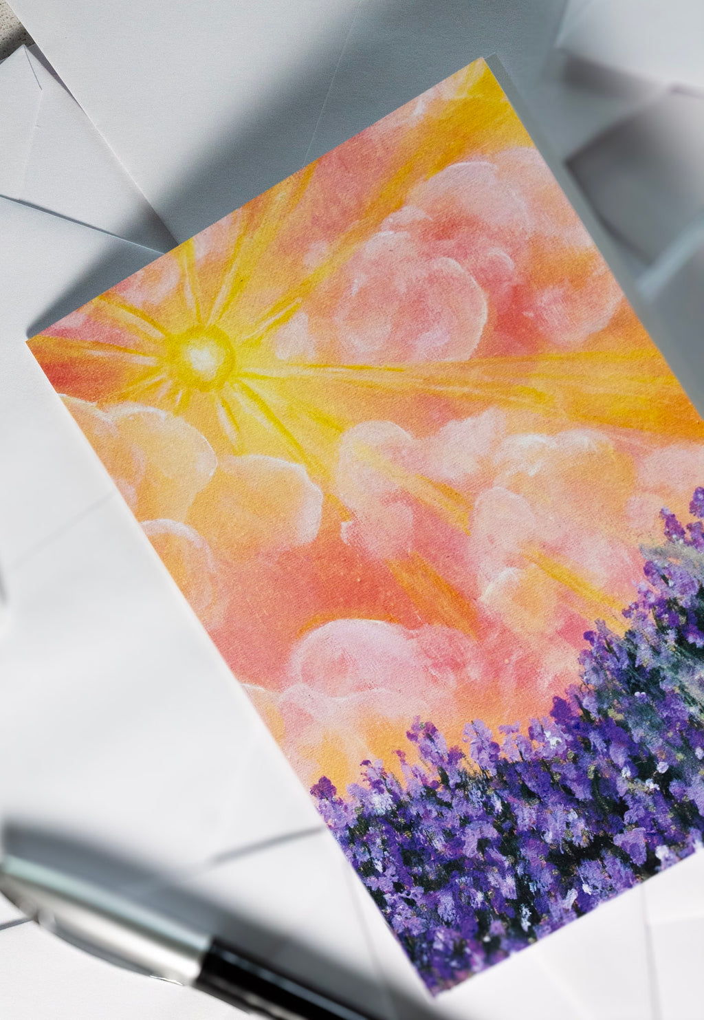 Lavender Light - 5x7 Single Greeting Card