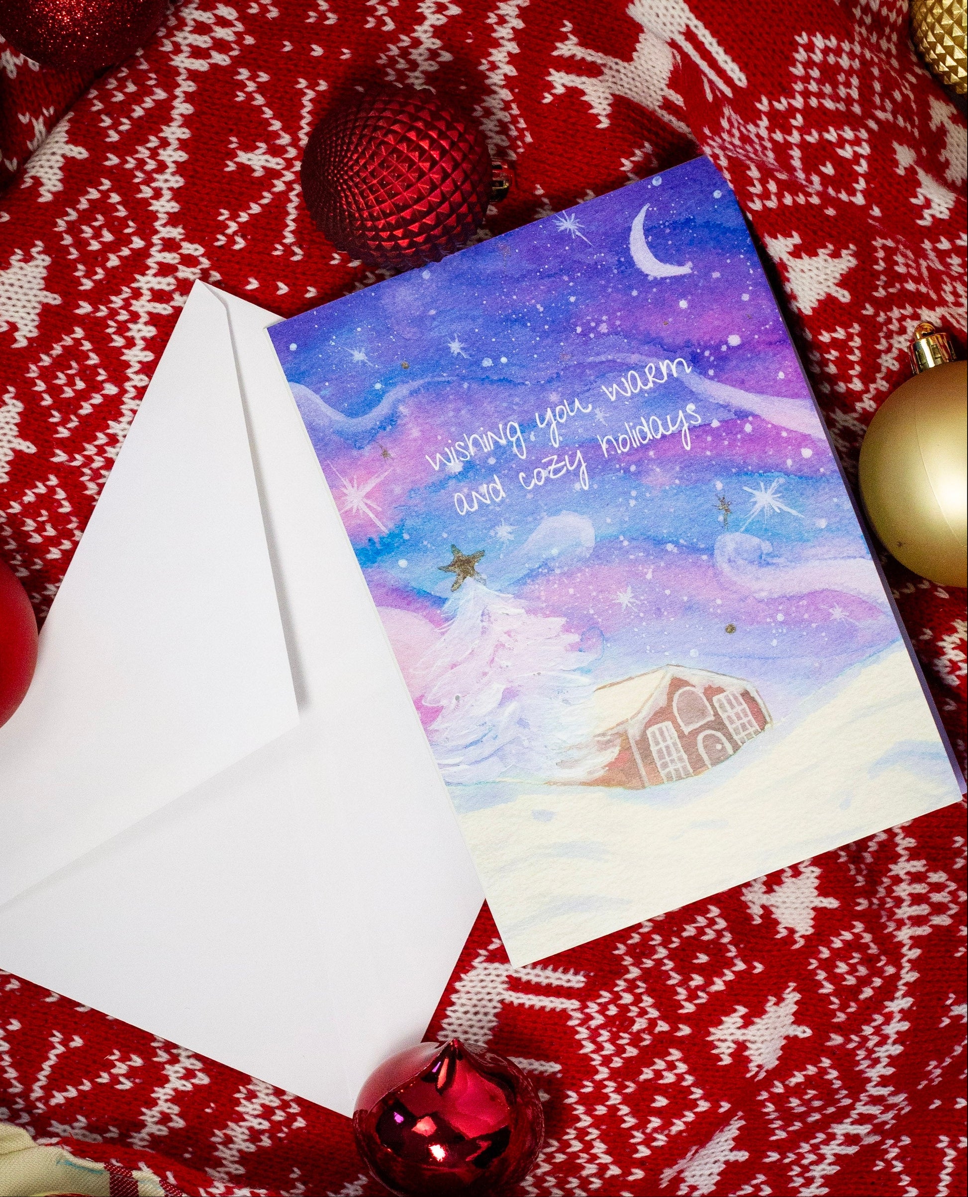 Cozy Holidays - 5x7 Holiday Card