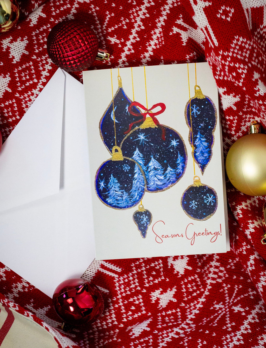 Winter Wonderland "Seasons Greetings" - 5x7 Holiday Card