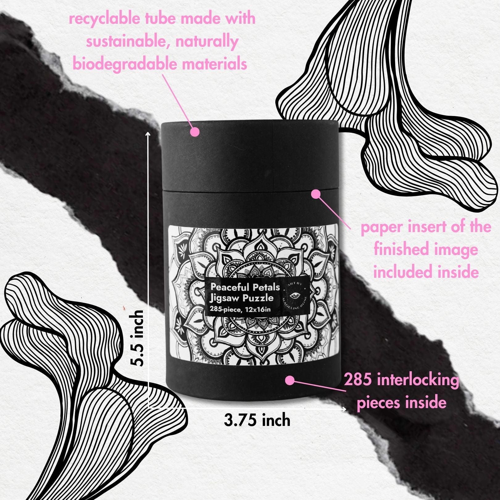 Peaceful Petals - Art Jigsaw Puzzle (XAOS)