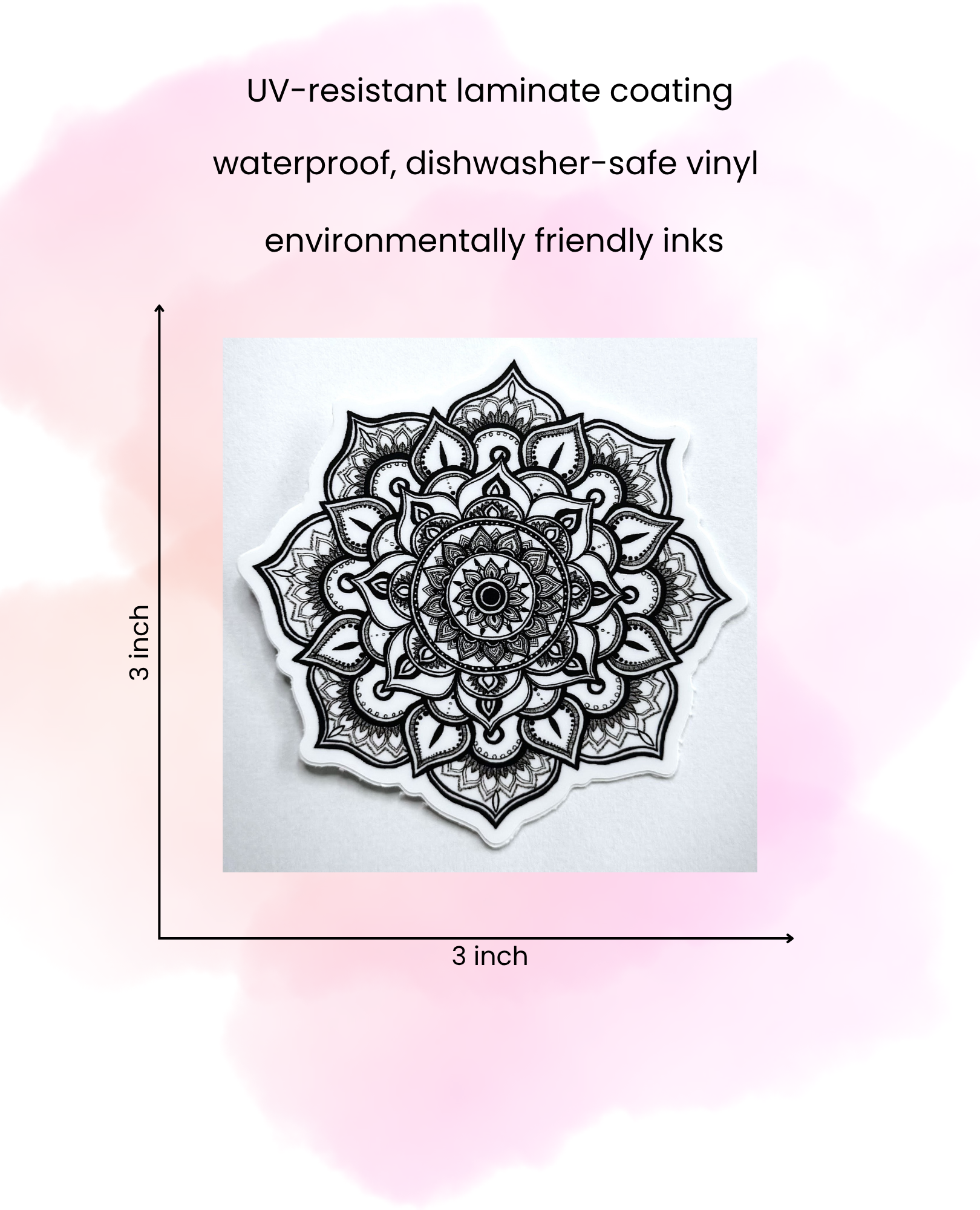 Peaceful Petals Vinyl Sticker