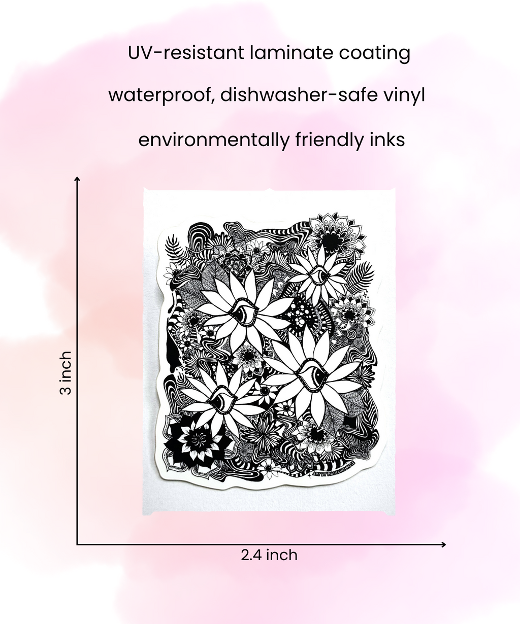 Daisy Dreamscape - Waterproof Vinyl Sticker (XAOS)