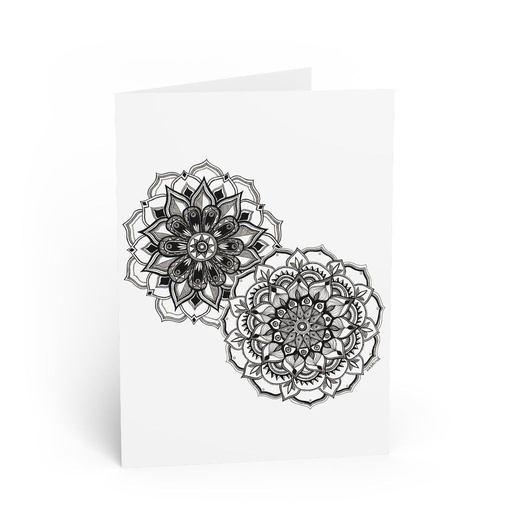 Mandala Blossoms - 5x7 Greeting Card