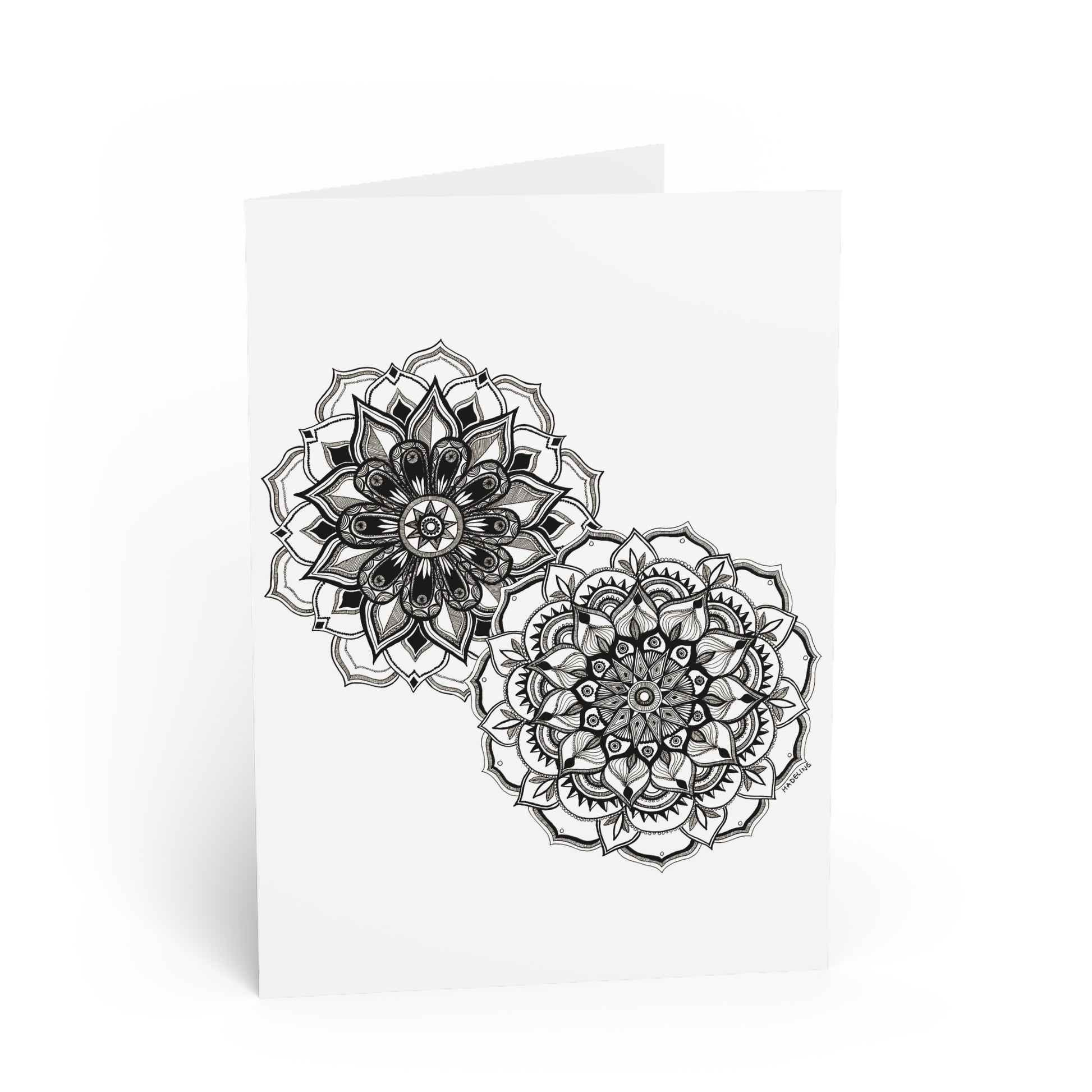 Mandala Blossoms - 5x7 Greeting Card