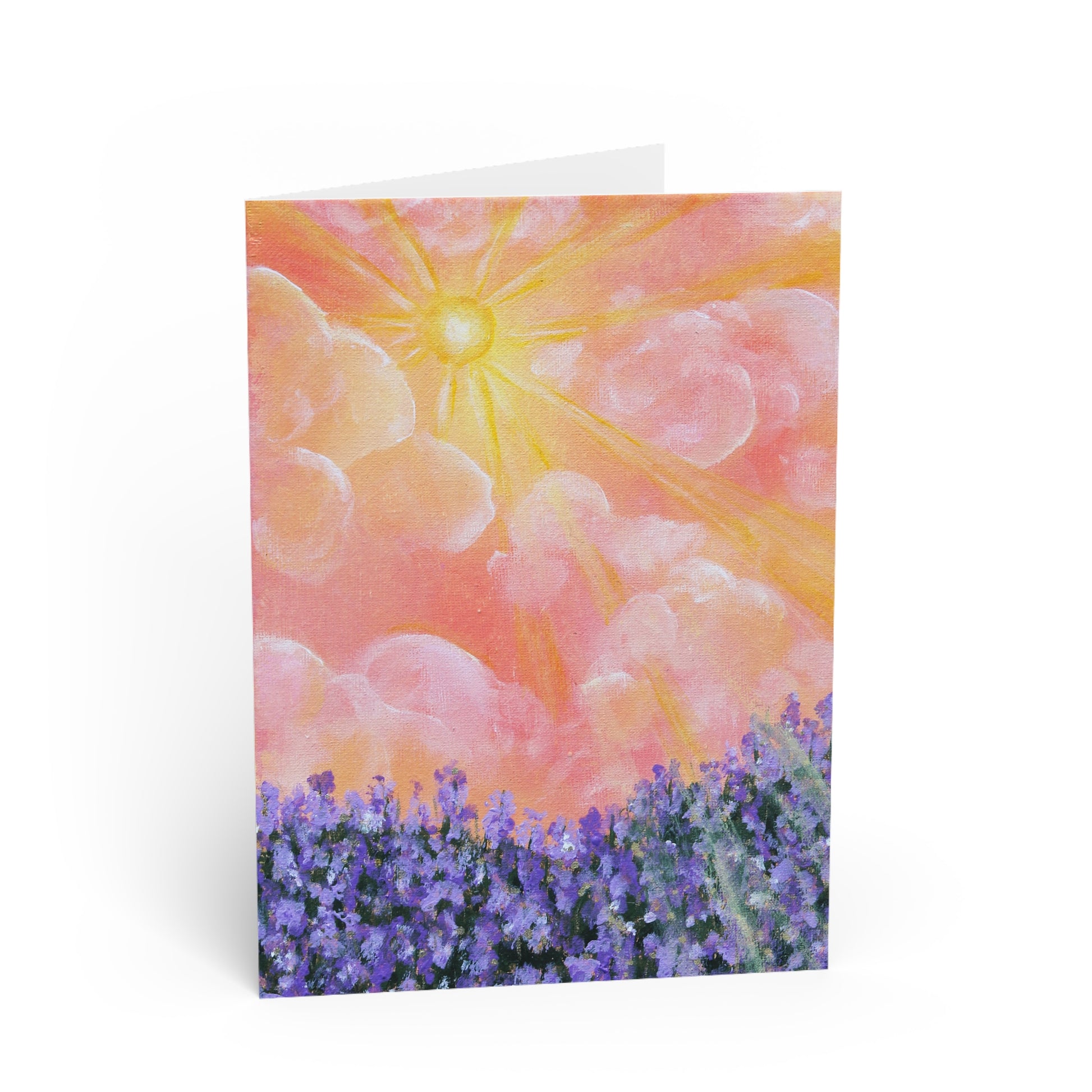 Lavender Light - 5x7 Greeting Card