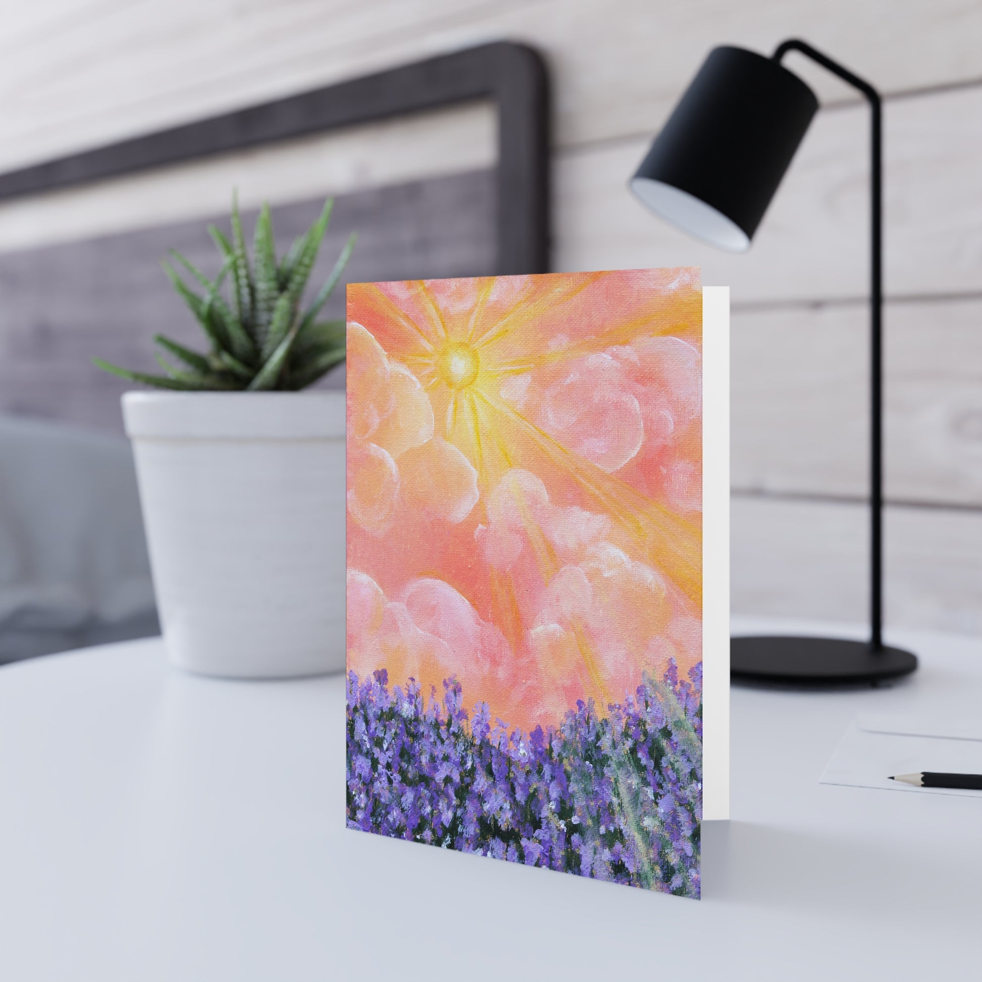 Lavender Light - 5x7 Greeting Card
