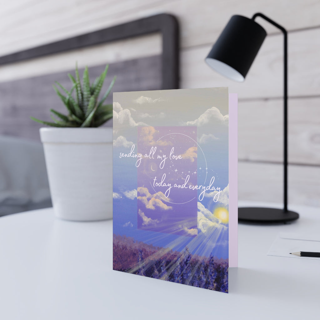 To The Moon & Back "Sending My Love" - 5x7 Greeting Card
