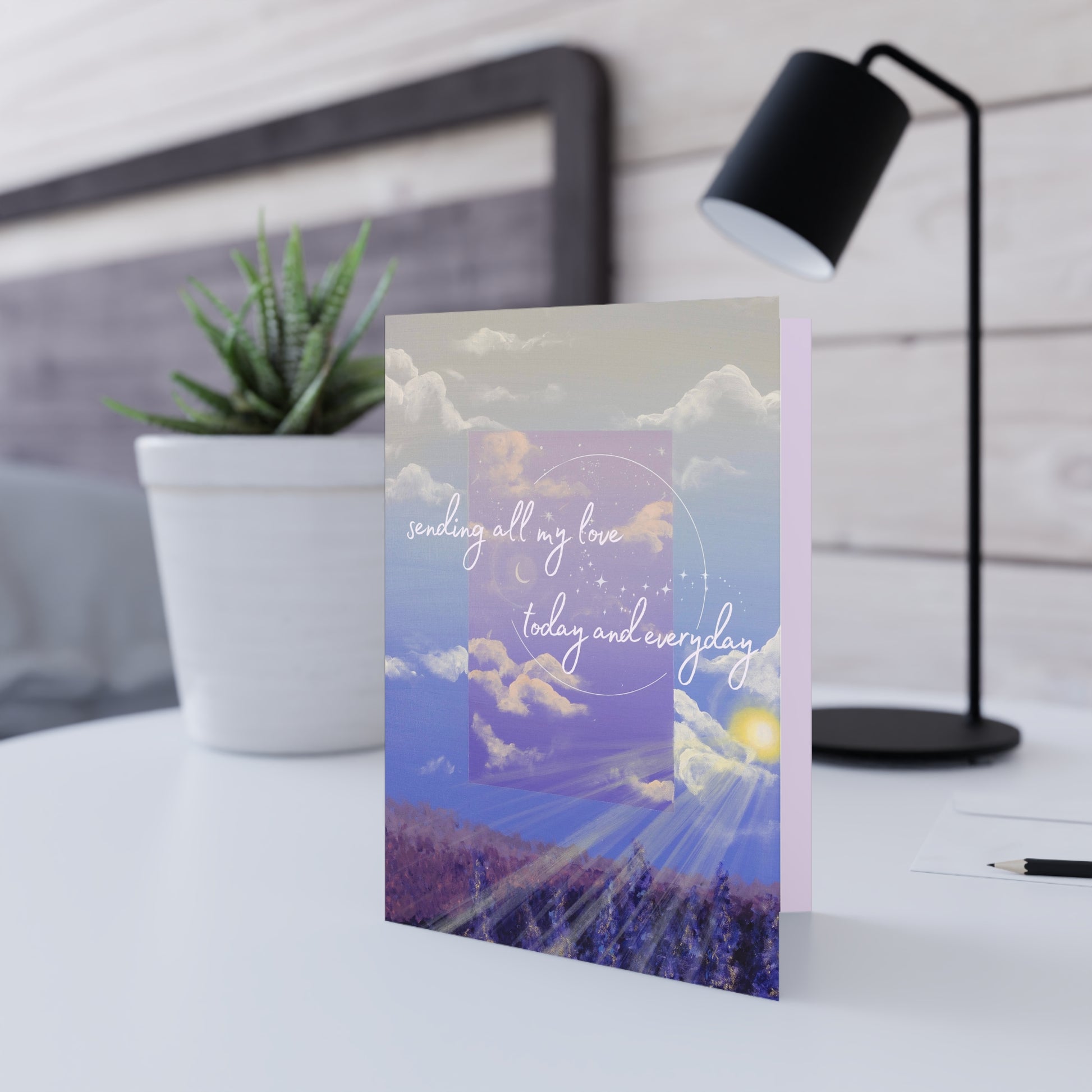 To The Moon & Back "Sending My Love" - 5x7 Greeting Card