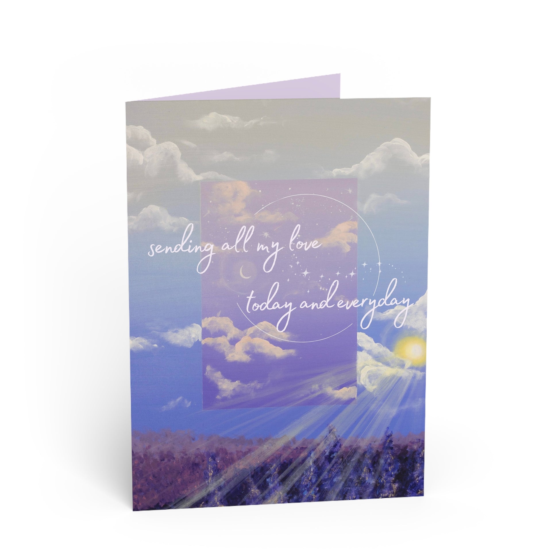 To The Moon & Back "Sending My Love" - 5x7 Greeting Card