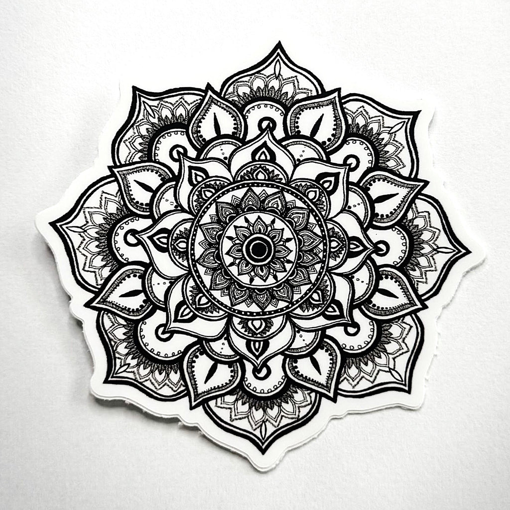 Peaceful Petals Vinyl Sticker