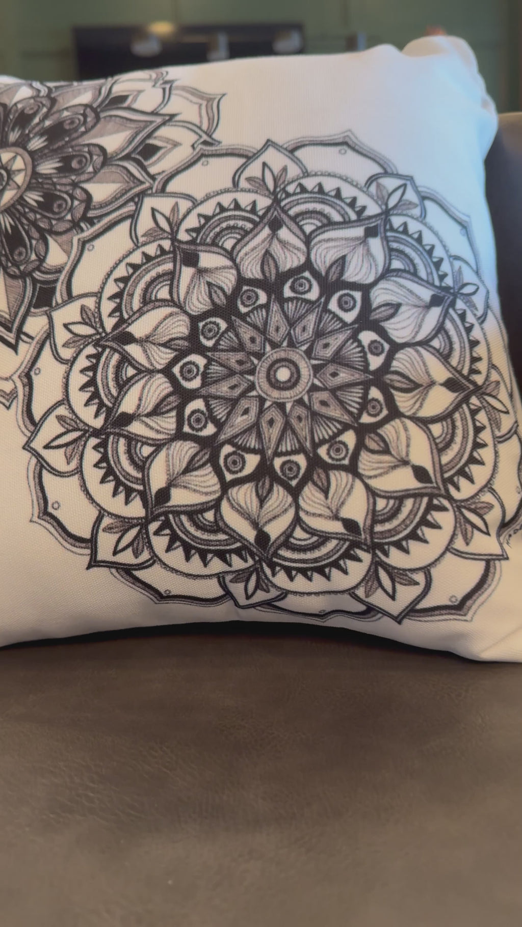 Mandala Blossoms Throw Pillow
