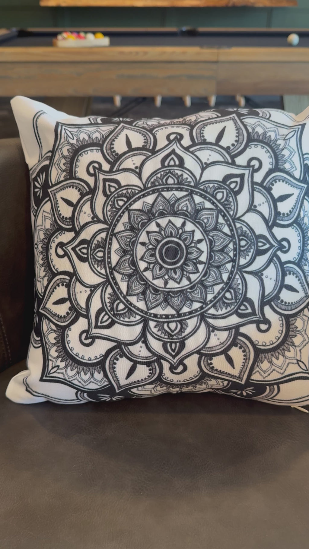 Peaceful Petals Throw Pillow