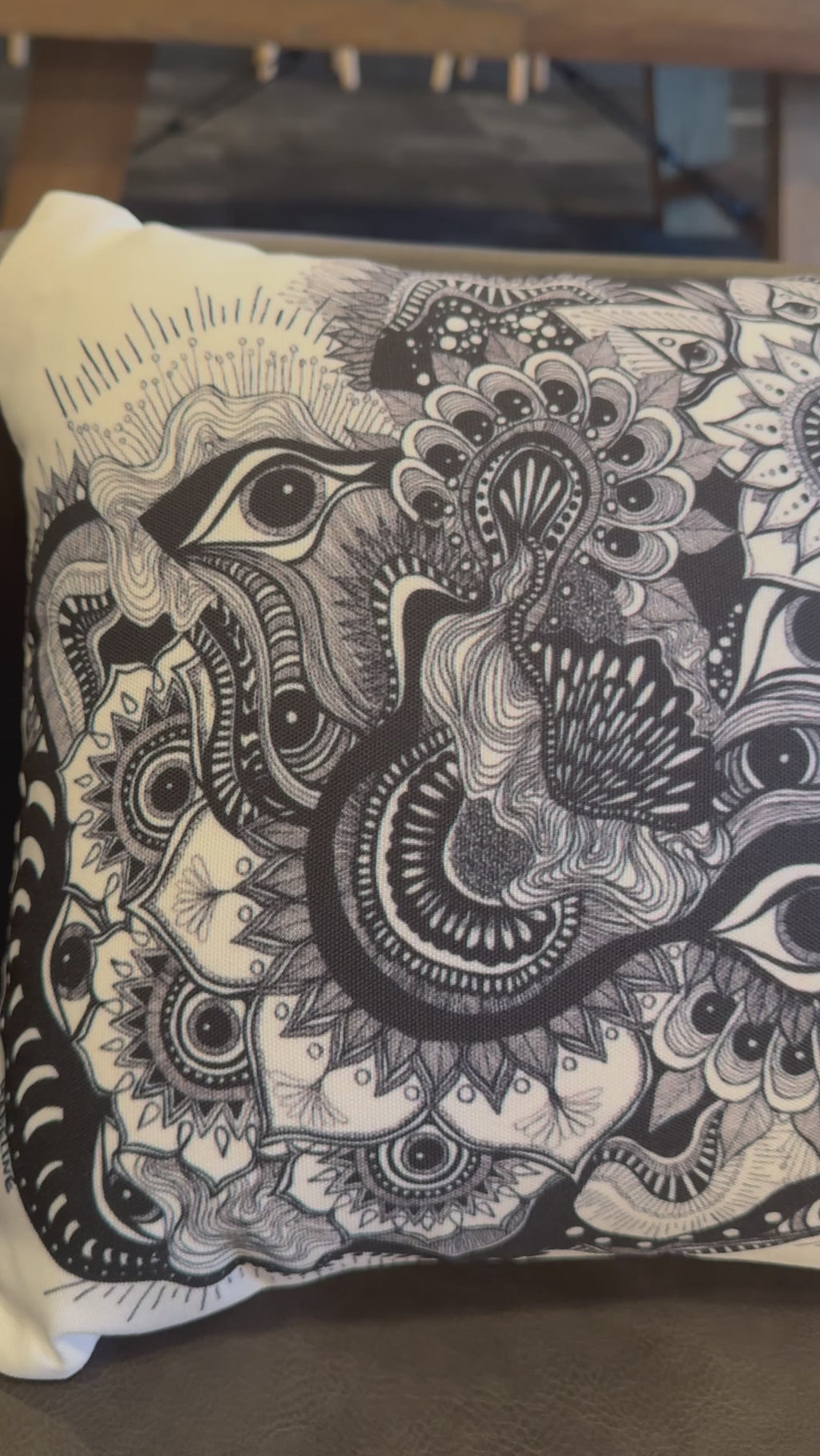 Garden of Eyes Throw Pillow