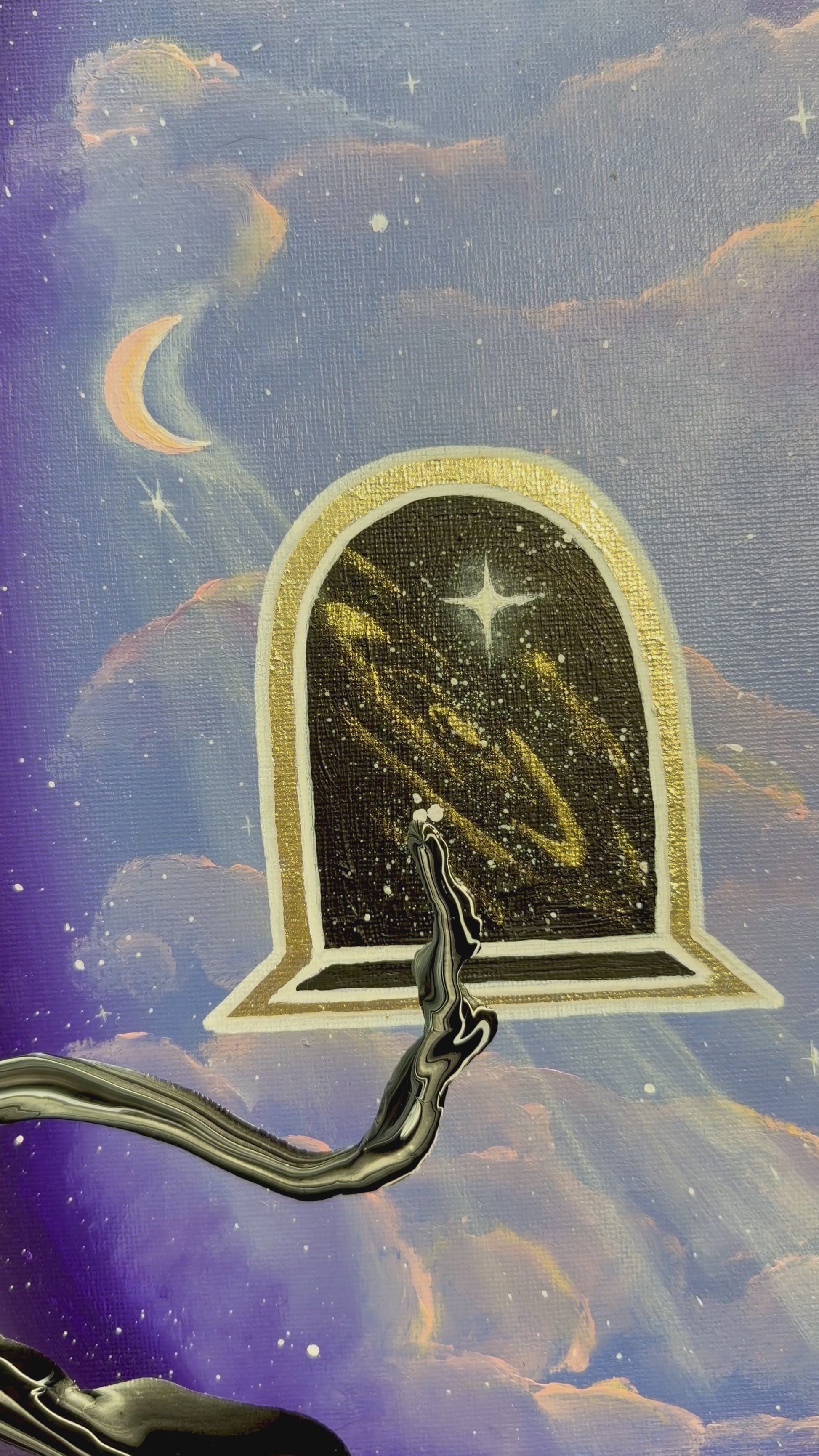 Alignment - Original Framed Canvas Painting