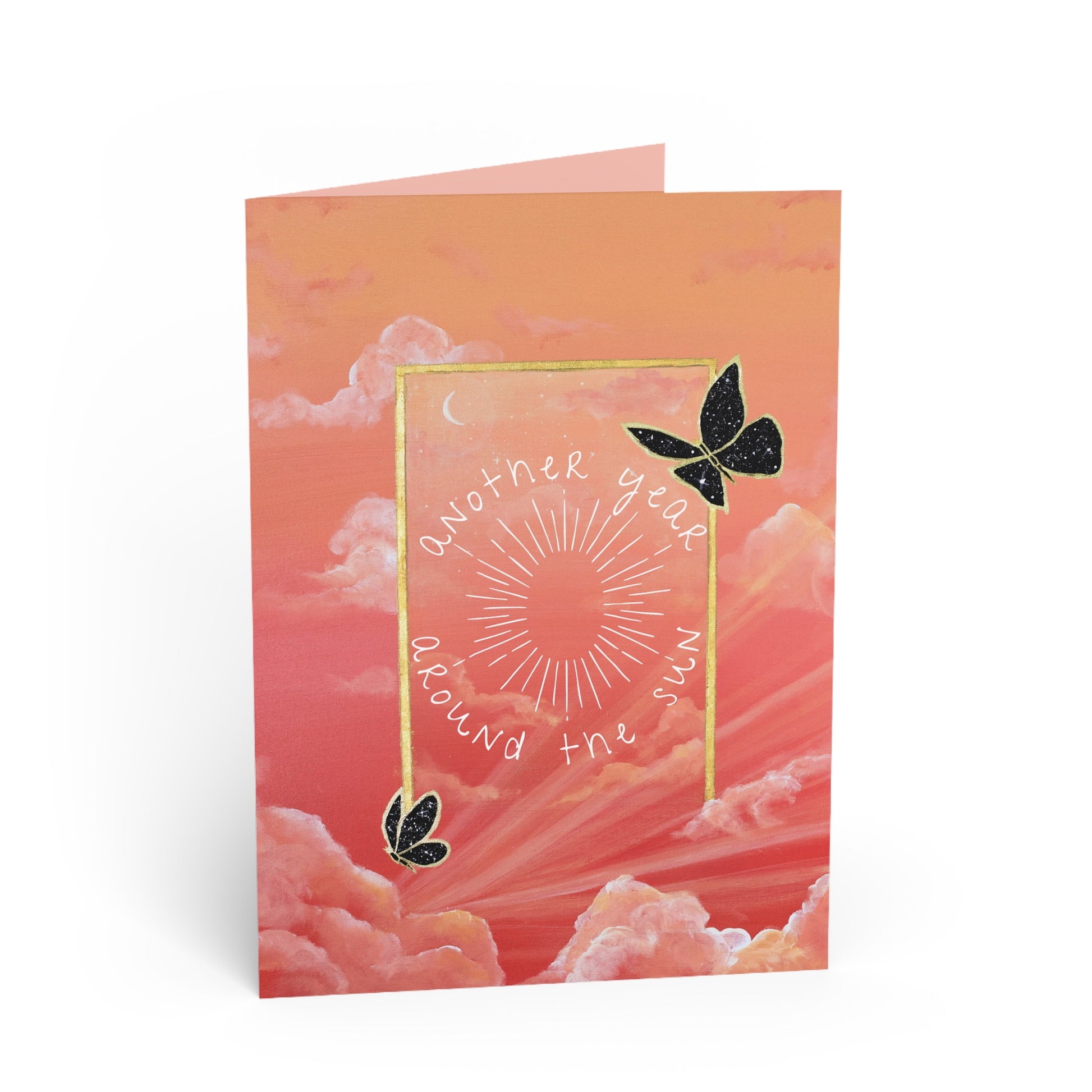 Universal Glow "Another Year Around The Sun" - 5x7 Birthday Card (XAOS)