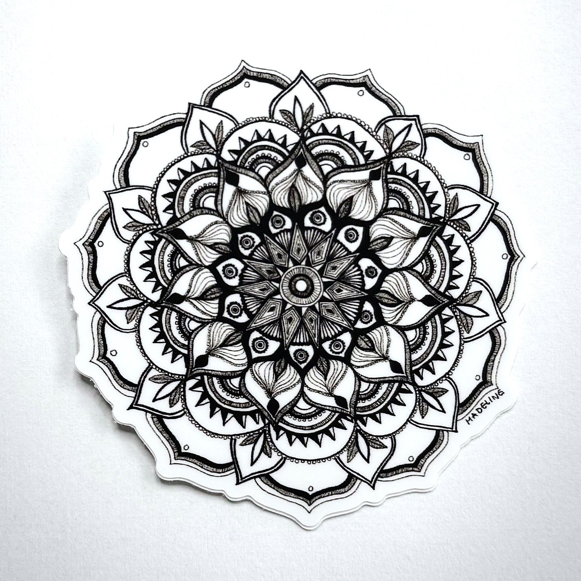 Mandala Blossom Vinyl Sticker